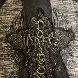 Gray and silver Harley Davidson Hoodie zip up